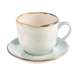 Filiżanka 350ml Bel Kera plus spodek 15 cm, kolor seledynowy