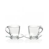 Filiżanka do cappucino Happy RCR 260ml ze spodkiem (zestaw 2szt.)