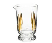 Szklanica barmańska na stopie Infinity 650ml z lejkiem, złote zdobienie