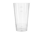 Szklanka plastikowa wysoka z poliwęglanu Semi Glass Conic Line 500ml (cechy 300ml/400ml)