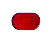 Półmisek z rantem 28,5x19cm Arondi Kera, kolor rubin