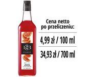 Syrop 1883 Routin Krwista Pomarańcza, szklana butelka 1L