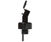 Nalewak plastikowy Pour & Seal z klapką, kolor czarny