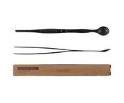 Pinceta, szczypce do owoców APS Ginza z łyżką barmańską, stal nierdzewna 27cm, kolor czarny metallic (Gun Metal)