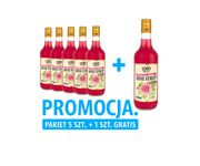 PAKIET - Syrop z Kwiatu Róży Premium Lord of Taste 700ml (5 plus 1 GRATIS)
