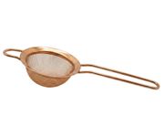 Sitko barmańskie Fine Strainer, zaokrąglone, kolor miedziany, średnica 8cm