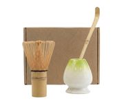 Zestaw do herbaty matcha 3-elementowy zielony