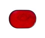 Półmisek z rantem 33x23cm Arondi Kera, kolor rubin