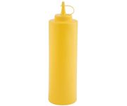 Żółta butelka wyciskana APS O 6,5 cm, wysokość 24 cm