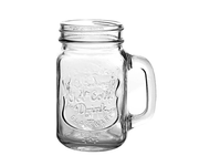 OUTLET - Słoik z uchem Terespol 473ml - tłoczenie Ice Cold Drink