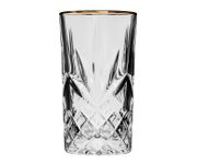 Szklanka wysoka Paris Prestige Line 355ml, złoty rant