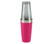 Shaker bostoński duży, okleina winylowa, różowy, 800ml (bez szklanicy)