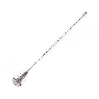 Łyżka barmańska Teardrop, stal nierdzewna, 30cm, wzór Tattoo
