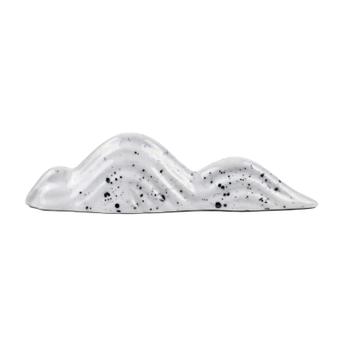 Podstawka na łyżeczkę (Chasaku) do herbaty matcha, porcelanowa biała