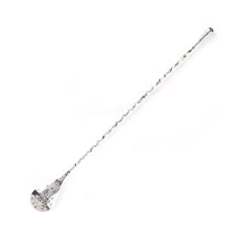 Łyżka barmańska Teardrop, stal nierdzewna, 30cm, wzór Tiki