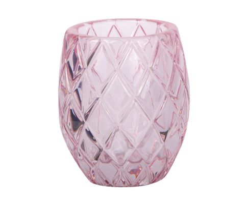 Świecznik Tealight Holder Votive różowy, 10cm