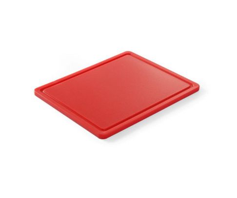 Deska do krojenia, czerwona, 32,5x26,5x1,8cm