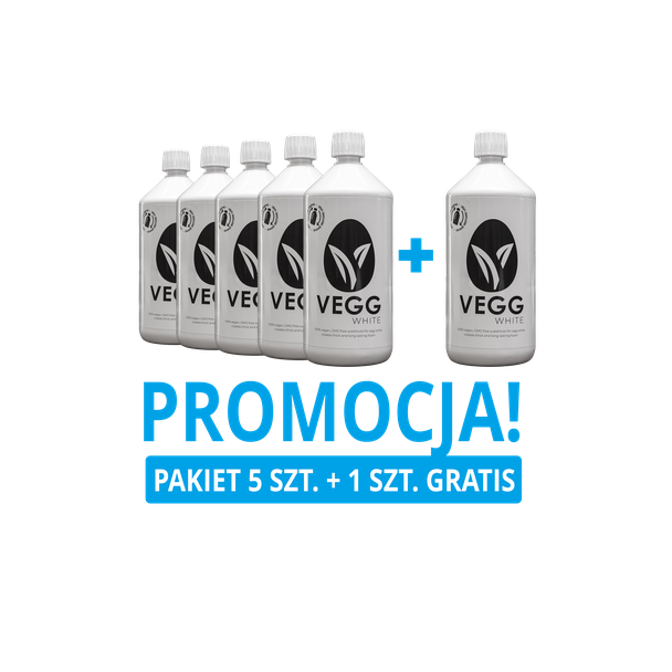 PAKIET - Białko wegańskie Vegg White 1L (5 plus 1 GRATIS)