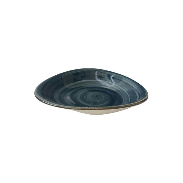 Talerz głęboki 24cm KERA Delta, kolor morski