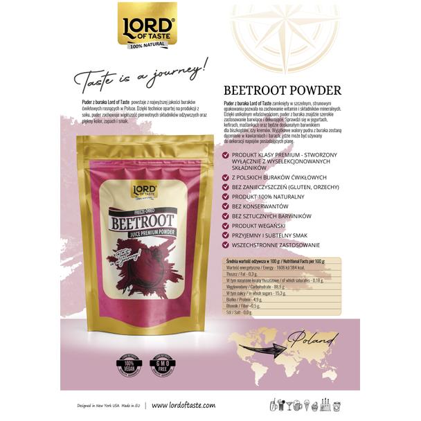 Burak liofilizowany (puder) Lord of Taste 50g