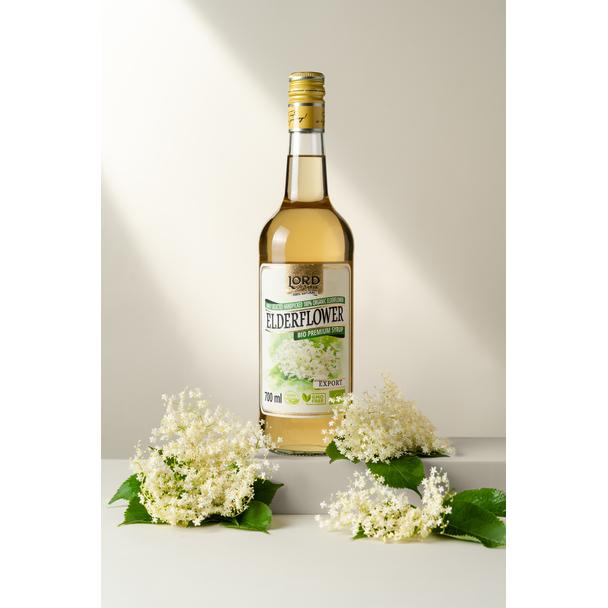 Syrop z Kwiatu Bzu (Elderflower) Premium BIO Lord of Taste 700ml