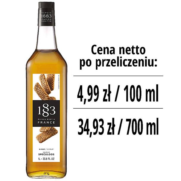 Syrop 1883 Routin Ciastko Speculoos, szklana butelka 1L