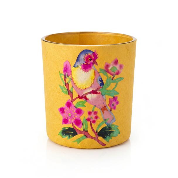 Świecznik Tealight Kolorowy Ptak