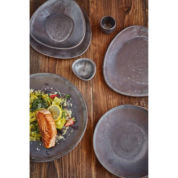 Talerz płytki 29cm KERA Still, kolor hematyt