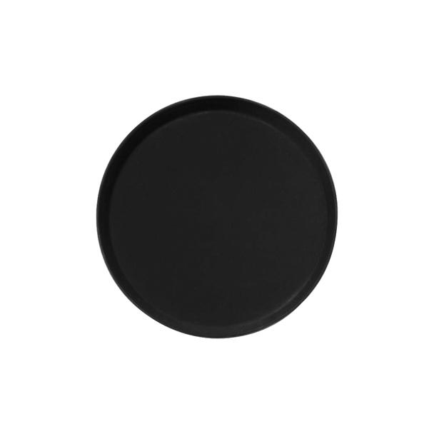 Taca antypoślizgowa z włókna szklanego, okrągła, 36cm, czarna