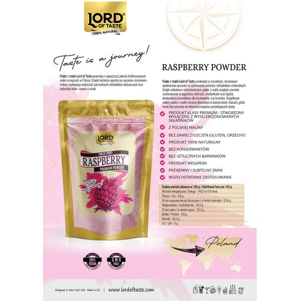 Malina liofilizowana (puder) Lord of Taste 50g