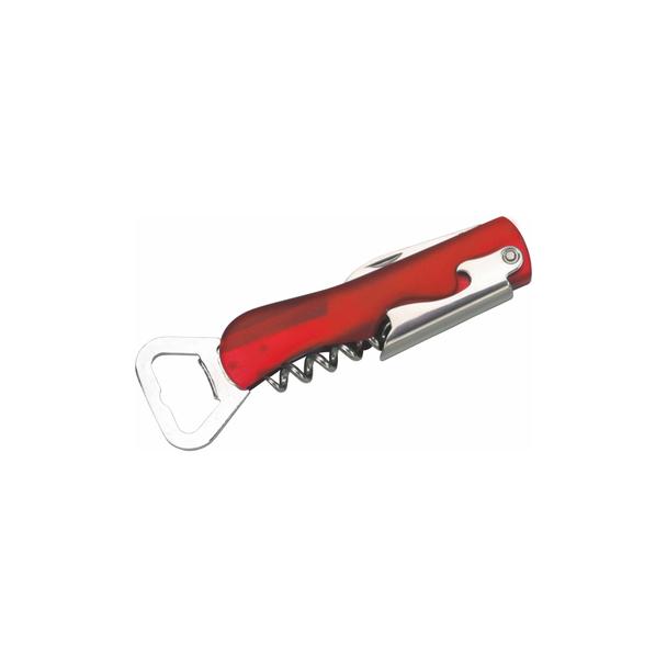 Trybuszon z otwieraczem do butelek, czerwony