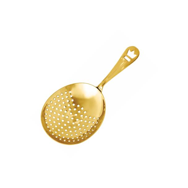 Sitko barmańskie (Julep strainer Delux), pozłacane