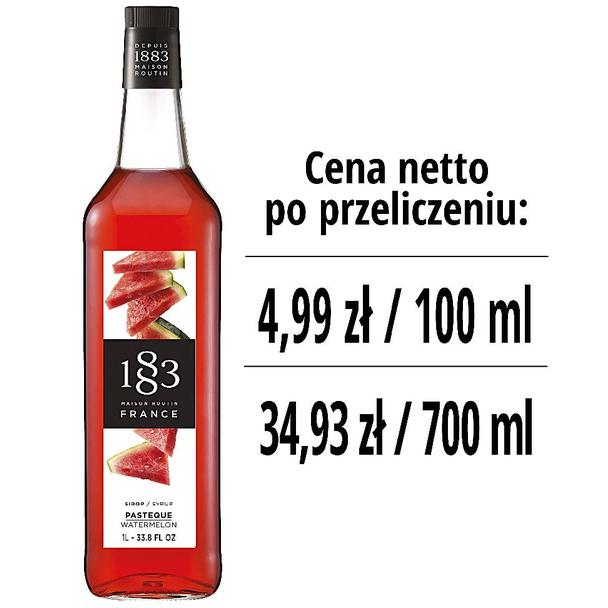 Syrop 1883 Routin Arbuz, szklana butelka 1L