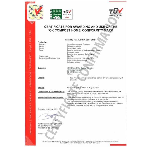 Słomki Rurki cocktailowe biodegradowalne Jumbo, czarne, 8x210mm, 100szt.