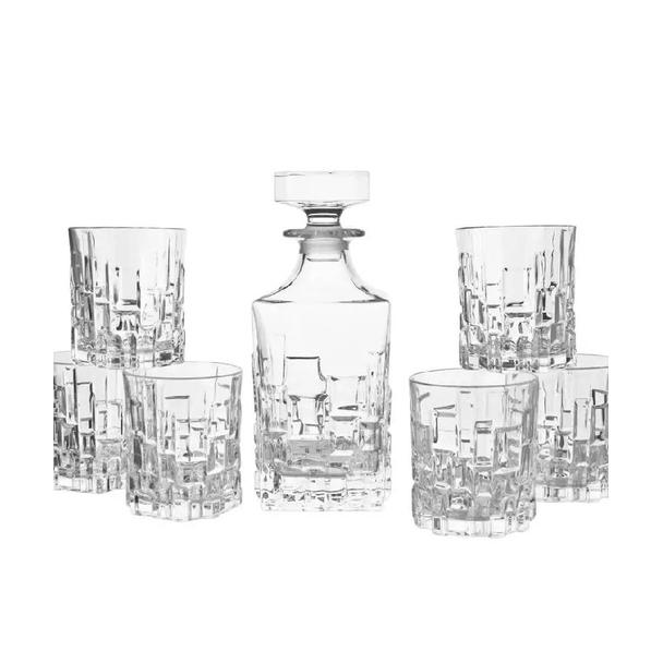 Zestaw do Whisky Etna RCR (Karafka Etna 750ml plus 6x Szklanka niska Etna RCR 330ml)