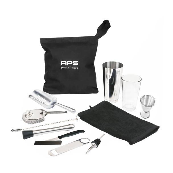 Zestaw barmański 13-elementowy APS Glass & Bar Supply