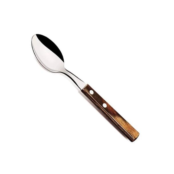 Łyżka obiadowa Tramontina Polywood 19cm, rękojeść drewniana, brązowa