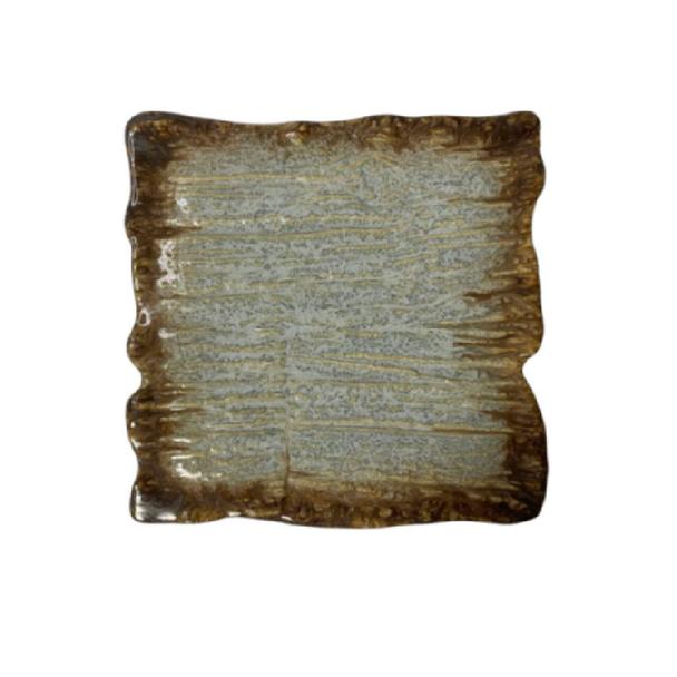 Półmisek kwadratowy 30x30cm KERA Moku, kolor topaz