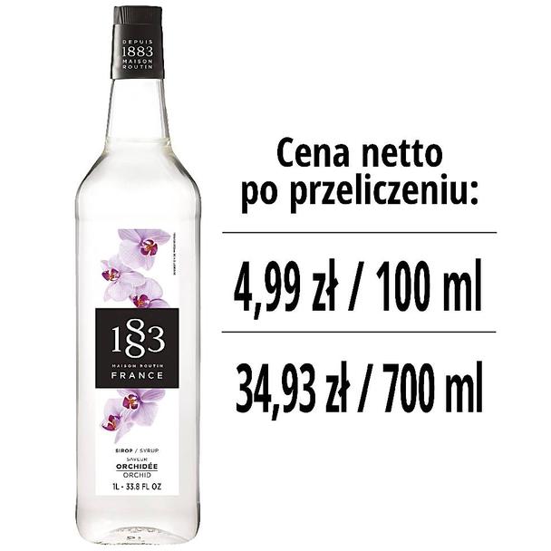 Syrop 1883 Routin Orchidea, szklana butelka 1L
