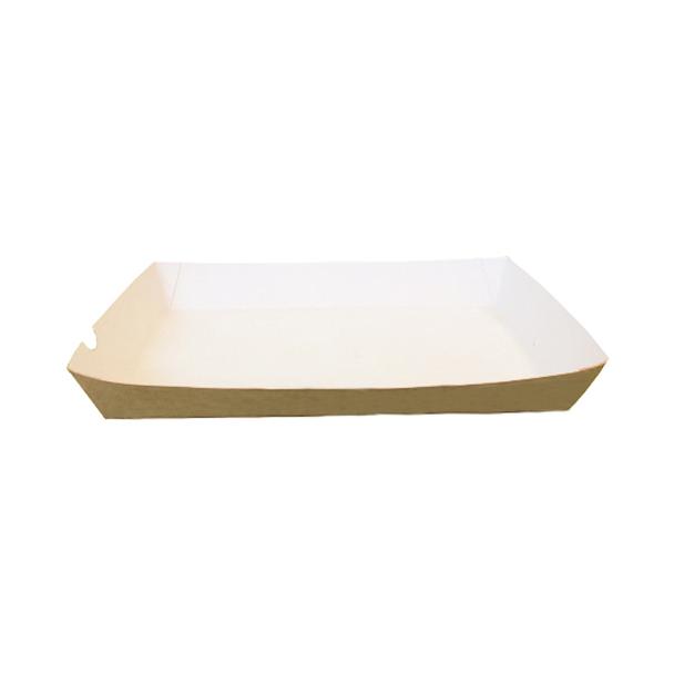 Tacka 200x240x36mm, karton biało- brązowy, op.100 sztuk