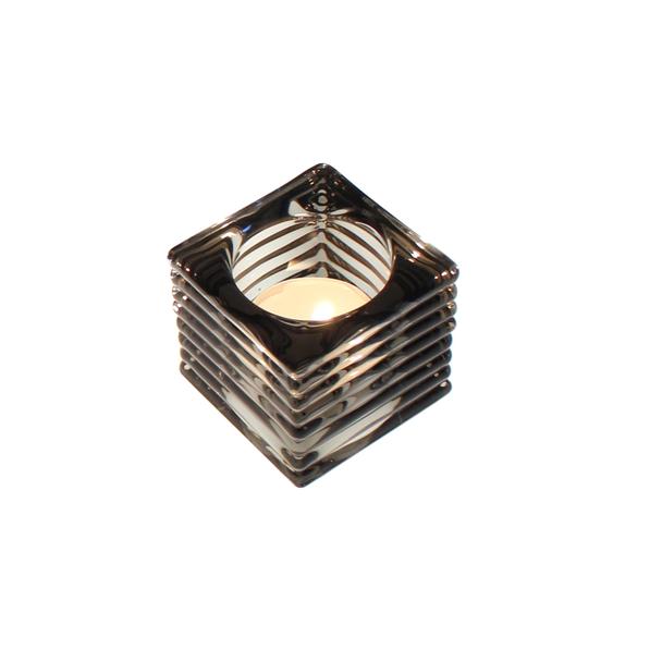 Świecznik Tealight Holder Square szary 5,5cm
