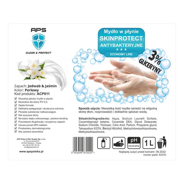Mydło antybakteryjne w płynie Skinprotect Economy Line 1L (3% gliceryny)