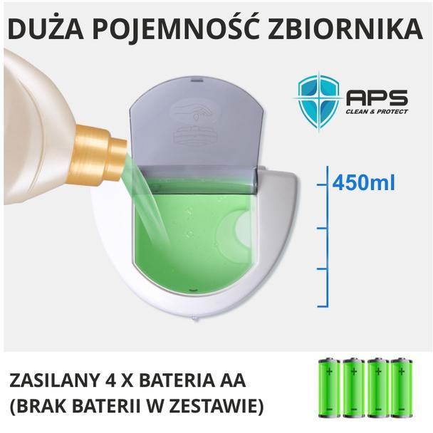 Automatyczny, bezdotykowy dozownik/dyspenser do żeli/płynów dezynfekujących oraz mydła w płynie