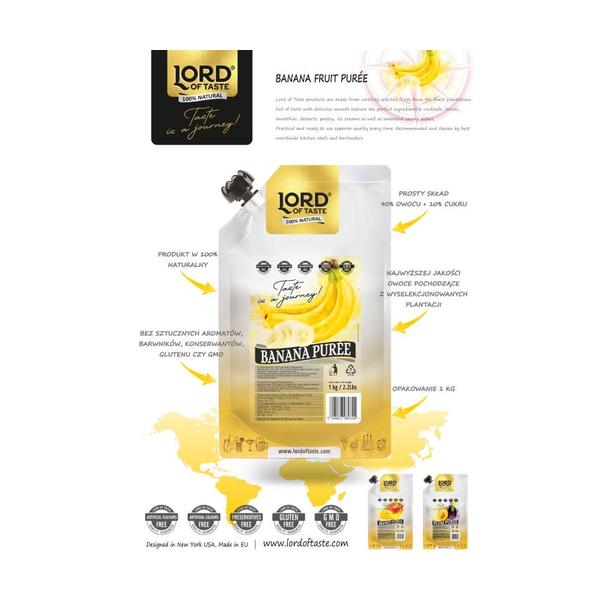 Puree Owocowe Lord of Taste Banan 1kg