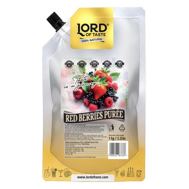 Puree Owocowe Lord of Taste Czerwone Owoce 1kg