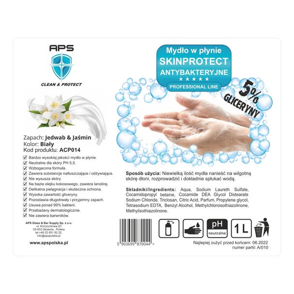 Mydło antybakteryjne w płynie Skinprotect Professional Line 1L (5% gliceryny)