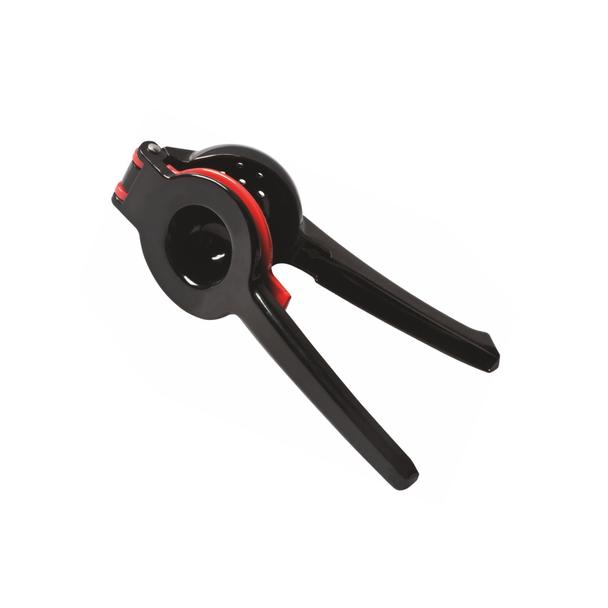 Wyciskacz ręczny do cytrusów, zamykany, czarny,3-częściowy, żeliwo cynkowe