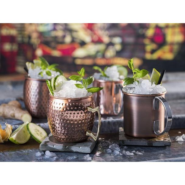 Kubek do Moscow Mule APS Barrel 500ml, kolor miedziany