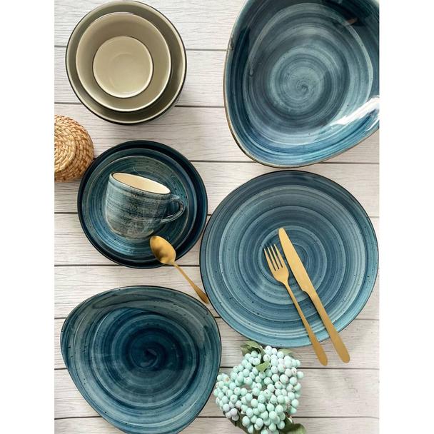 Talerz płytki 19cm KERA Still, kolor morski