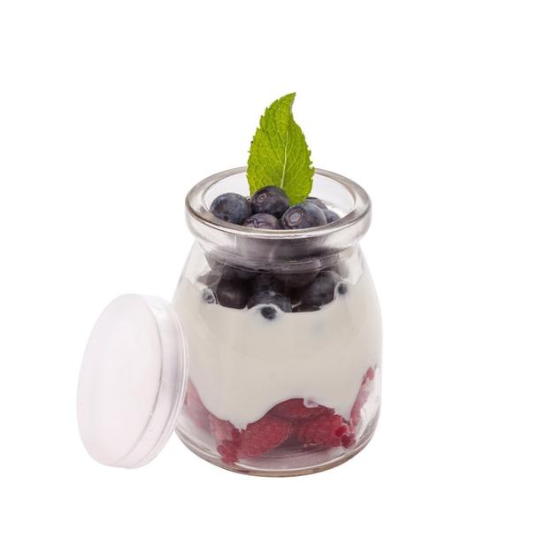 Słoik na deser, pudding z plastikowym zamknięciem 200ml